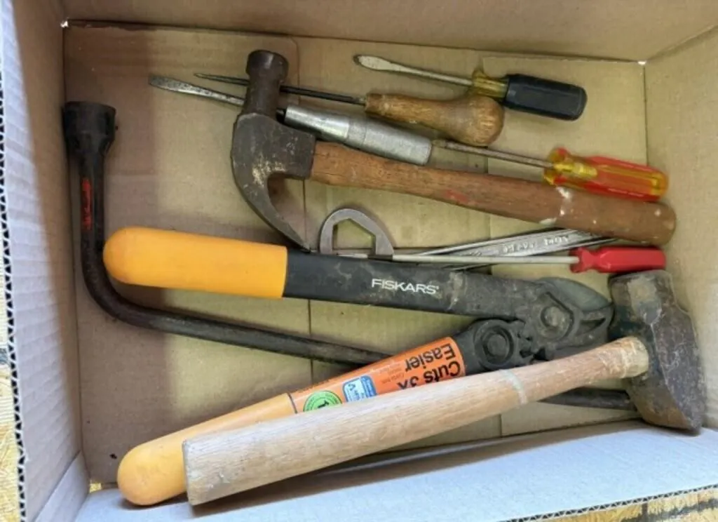 Box of Miscellaneous Tools