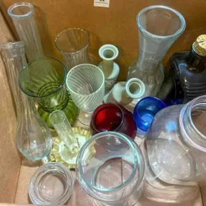 ASSORT. GLASS VASES - KNOX MASON JAR