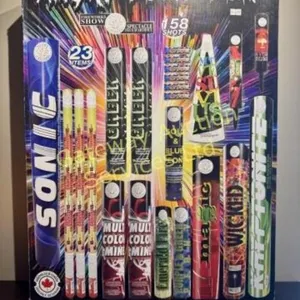 Angry Bomb Box of Fireworks with 158 shoots