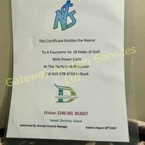 Pkg Golf Duchess for 4 people18Holes w/Power Carts