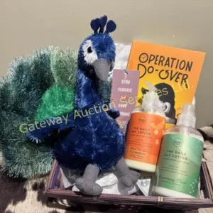 Book & Book Mark, Peacock Stuffy, Soap & Lotion
