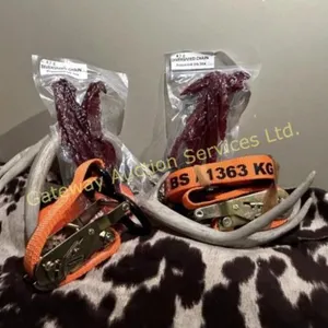 2x 1"x14' Ratchet Straps/ 2x pkg Peppered Jerkey