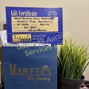$100 Gift Certificate at Mareta's Fine Jewellery