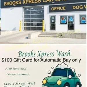 $100 GC Brooks Express Car for AUTOMATIC Bay Only
