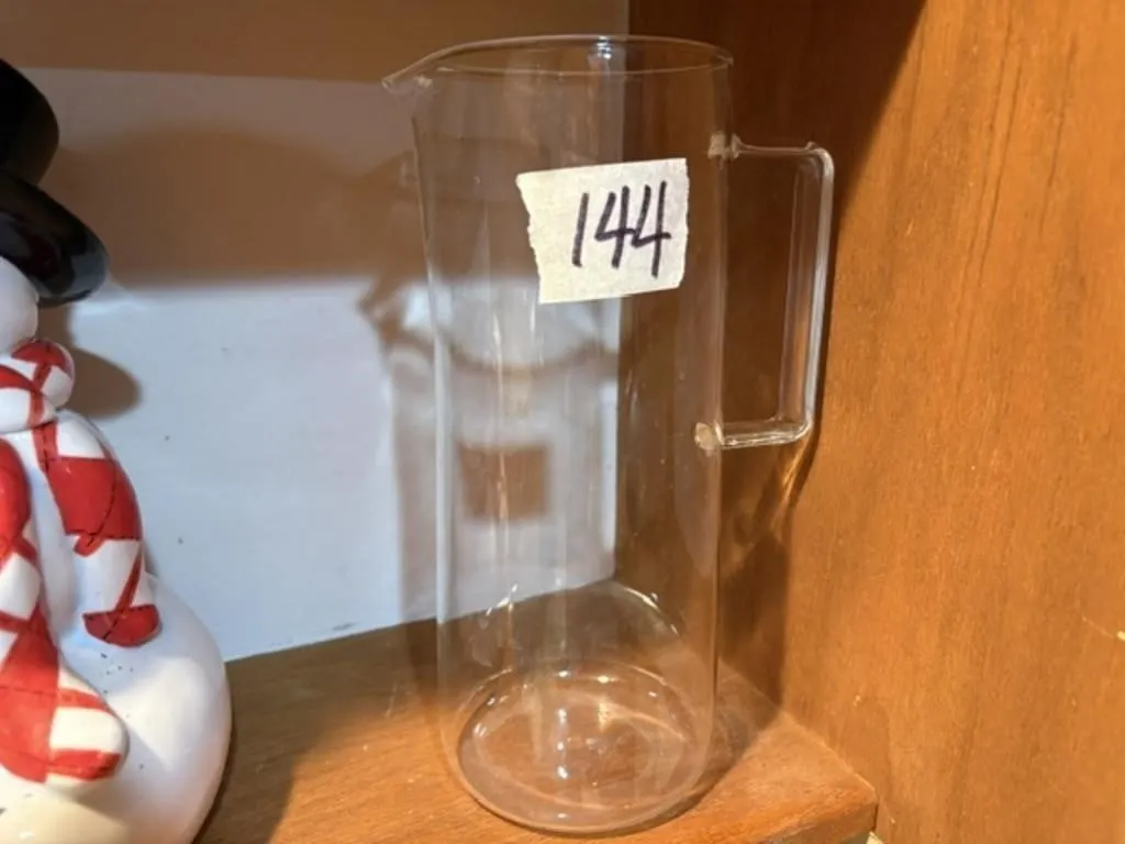 GLASS PITCHER