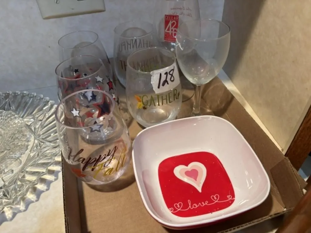 WINE GLASSES & MISC