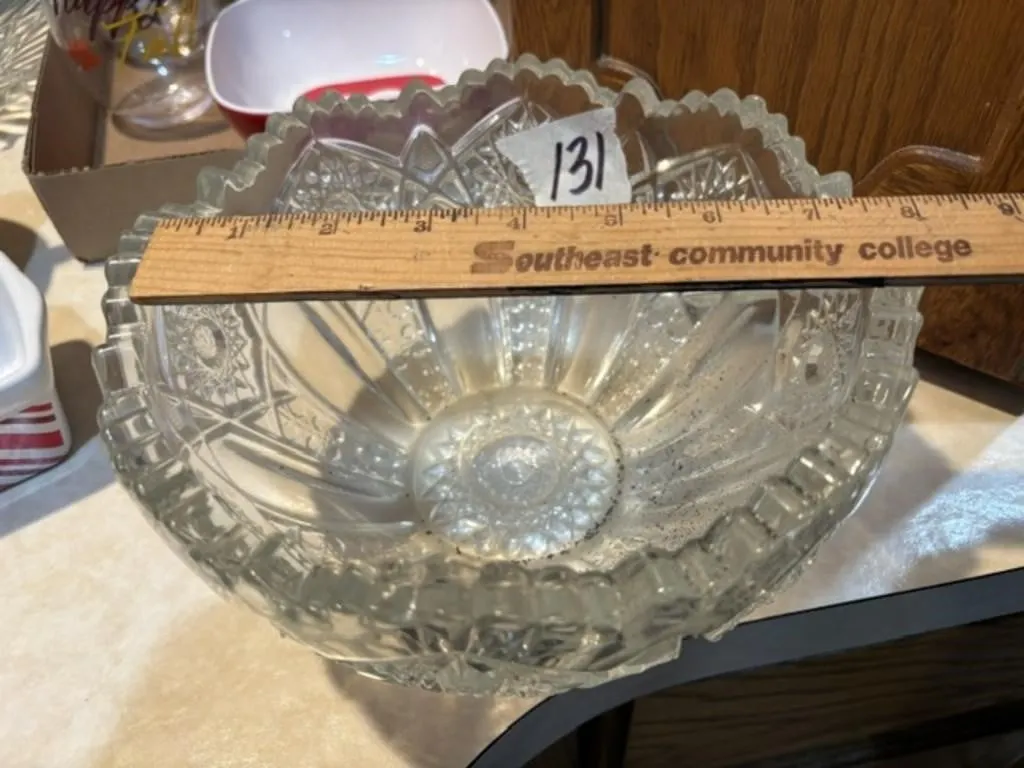 CUT GLASS BOWL