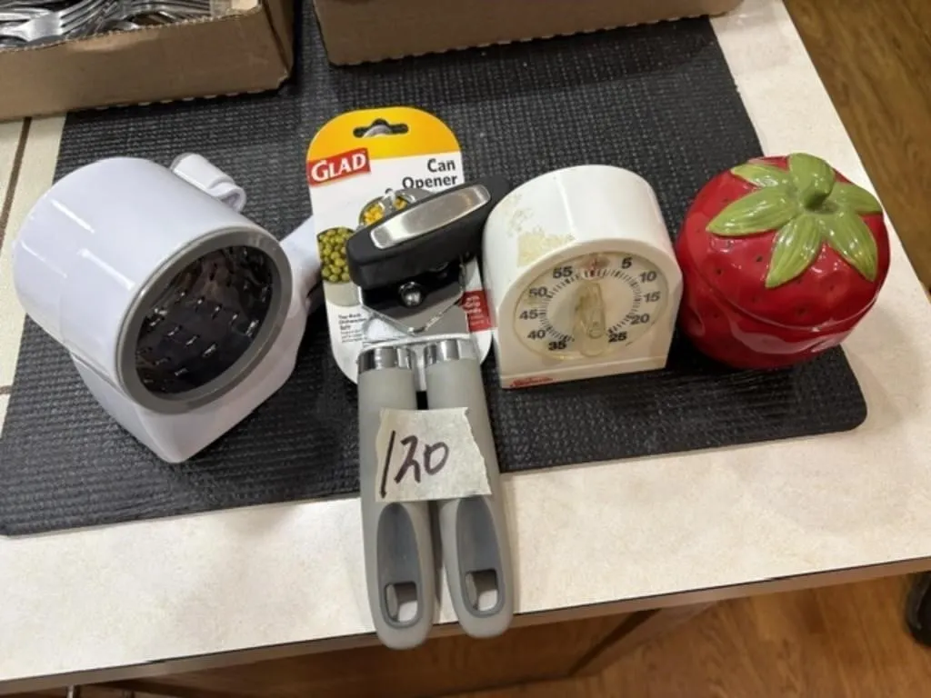 NEW CAN OPENER, TIMER & MISC