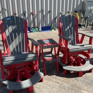 Composite swivel, rocking chairs and table