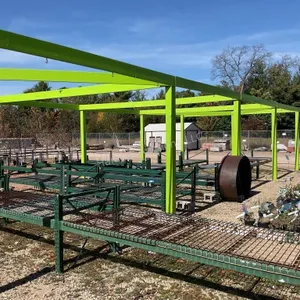Green Structure, has fabric tops
