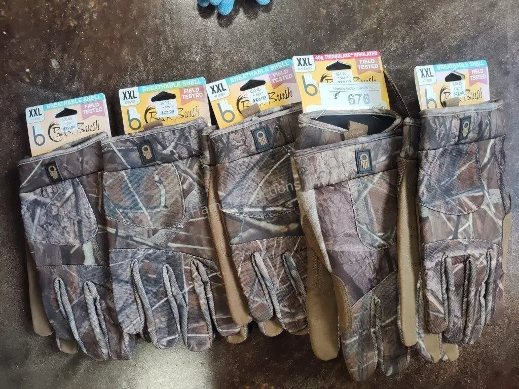 5 pair gloves