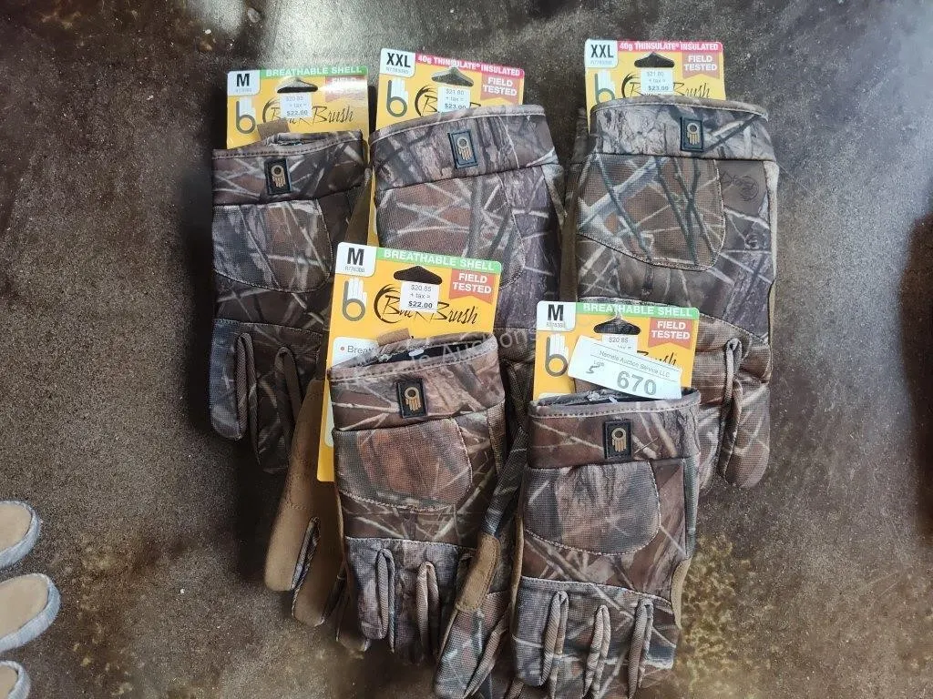 5 pair gloves
