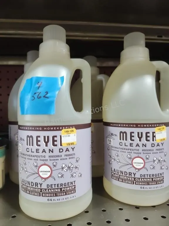 4 bottles laundry detergent