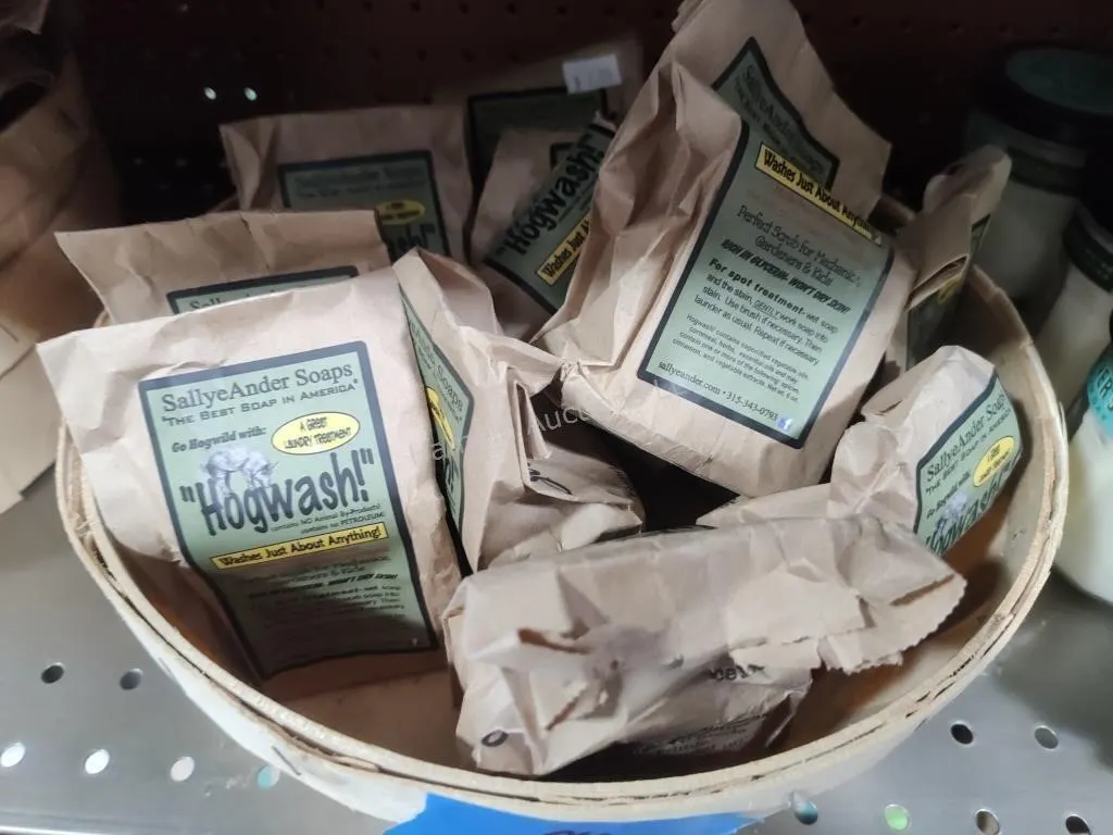 Basket of Sallye Anders soaps