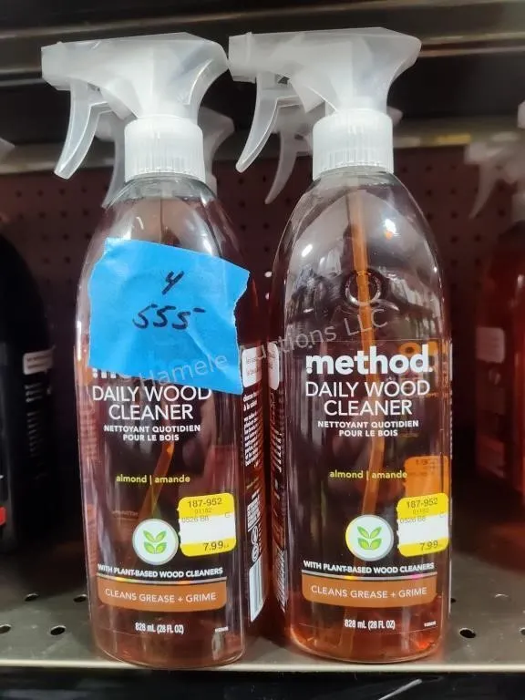4 bottles wood cleaner