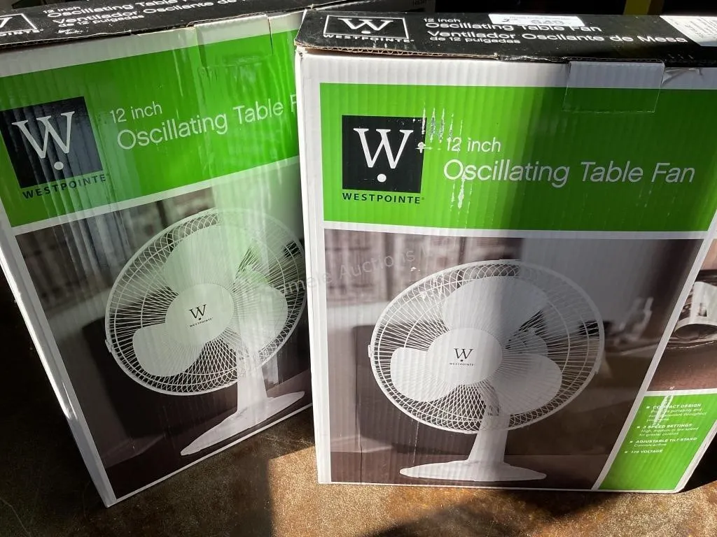 2 WESTPOINTE Table Fans