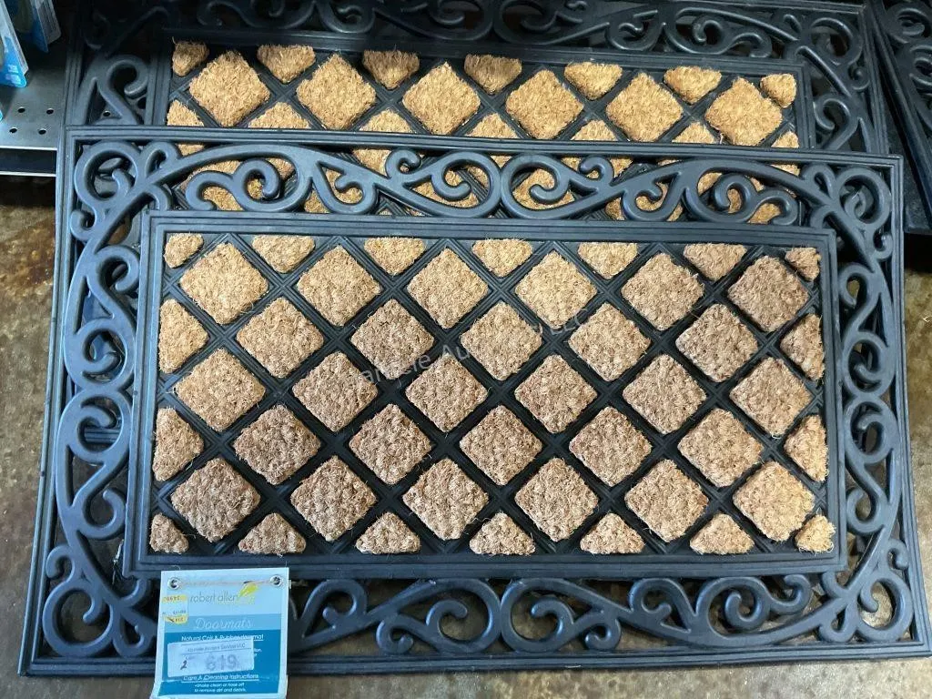 2 Rubber Doormats- 18 x 30"