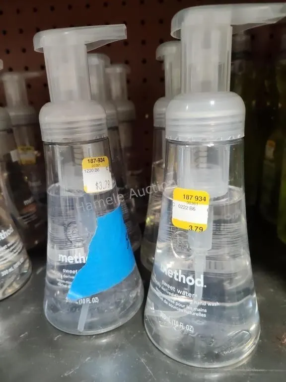 6 bottles Method hand wash