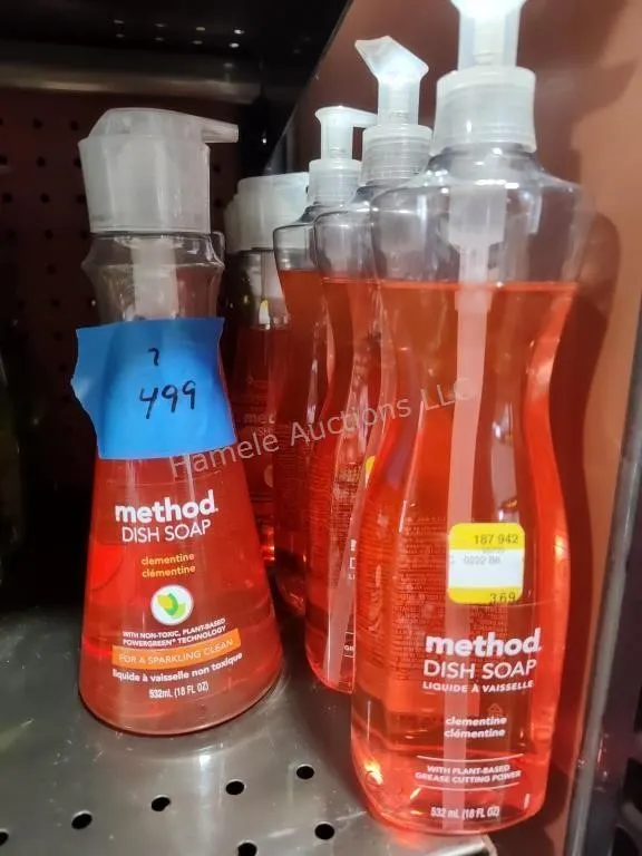 7 bottles Method dish soap