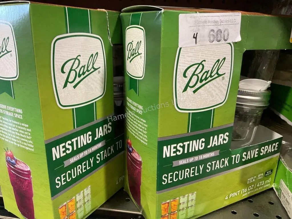 4 Canning Jars - Nesting Pints