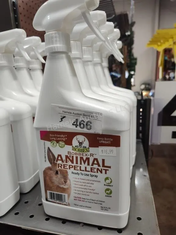 5 bottles Bobbex animal repellent