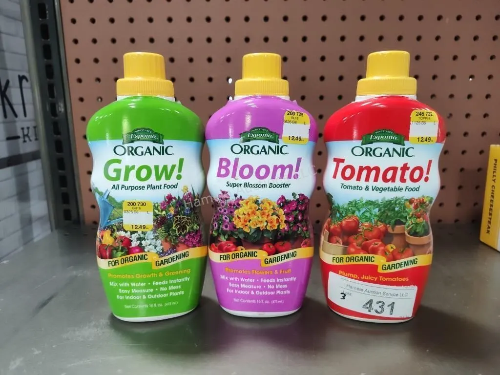 3 bottles plant food