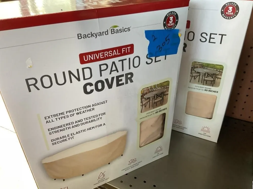 2 Round Patio Furniture Covers