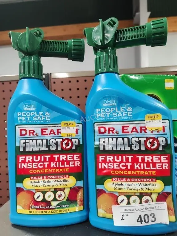2 bottles Dr Earth fruit tree insect killer