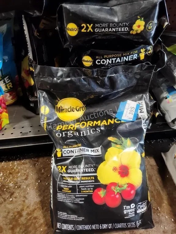 6 bags Miracle Grow container nix