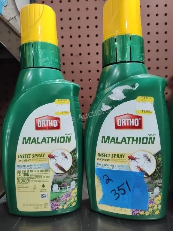 2 bottles Ortho Malathion insect spray