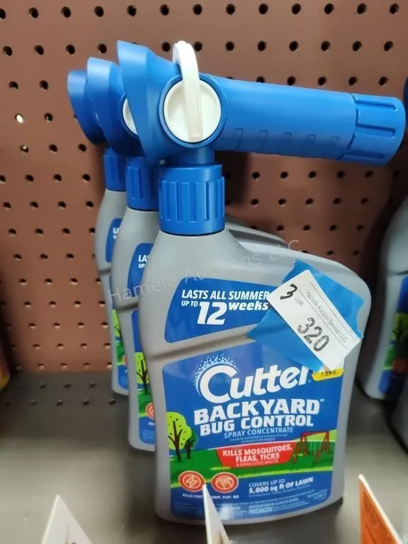 3 bottles Cutter Backyard Bug Control Concentrate