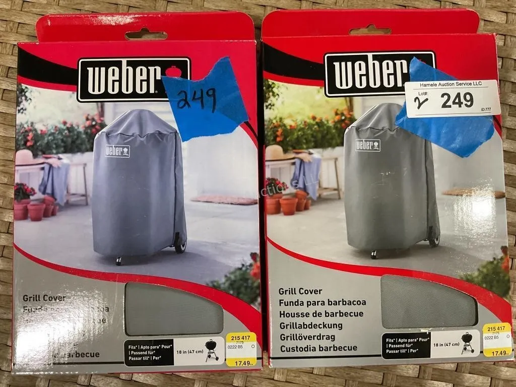 2 Weber Grilling Grill Covers