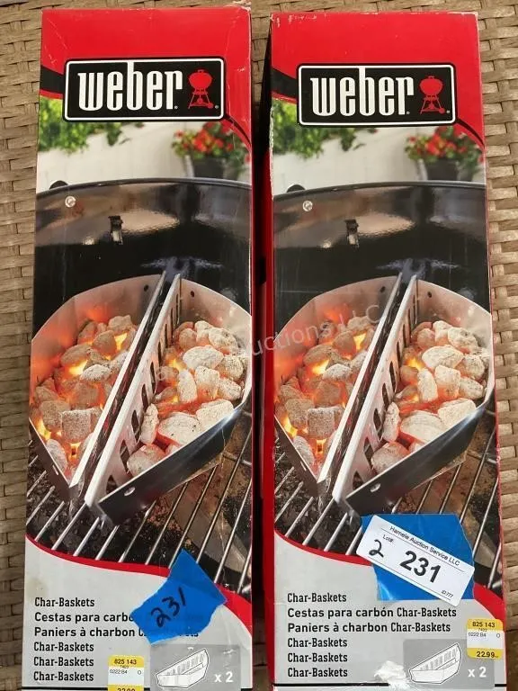 2 Weber Grilling Char Baskets