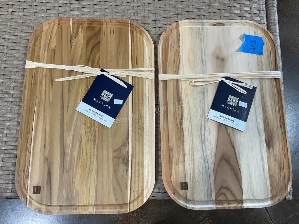 2 Madeira Teak Cutting Boards