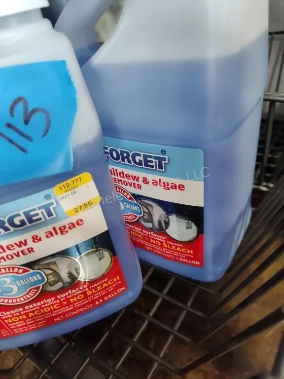 2 jugs Wet and Forget stain remover .5 and 1 gal