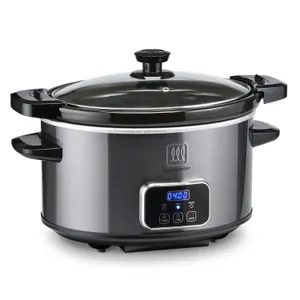 Toastmaster 4-Quart Digital Slow Cooker Graphite
