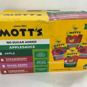 Motts No Sugar Added Applesauce 3.2oz 32ct