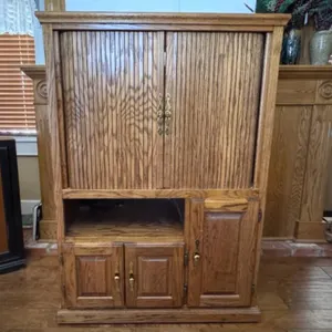 Wooden Media Console Cabinet
