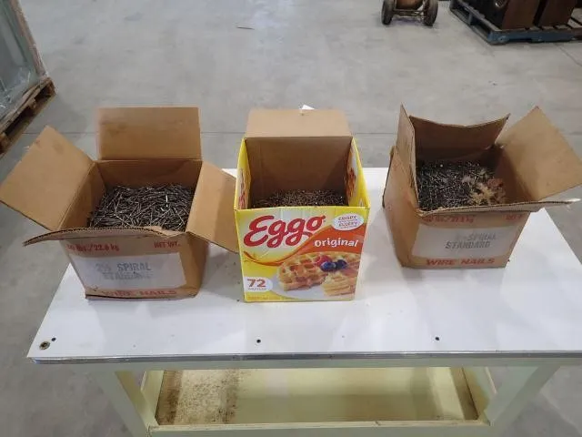 Qty Of (3) Boxes Assorted Nails