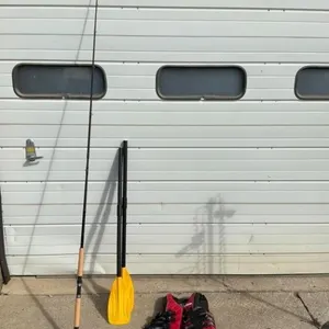 Abu Garcia Rod, Sea-Doo PFD & 2 Paddles (4pc)