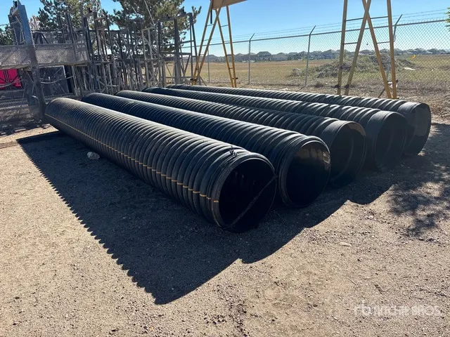 Quantity of (5) Advanced Drainage Systems 24 in x 20 ft High-Density Polyethylene Corrugated Pipe
