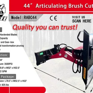 2026 Raytree RABC44 44 in Articulating Skid Steer Brush Cutter (Unused)