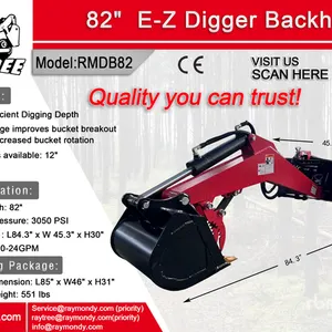 2026 Raytree RMDB82 82 in Skid Steer Backhoe (Unused)