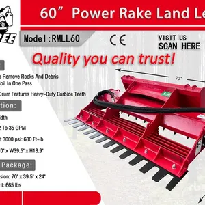 2026 Raytree RMLL60 60 in Rake Skid Steer Landplane (Unused)