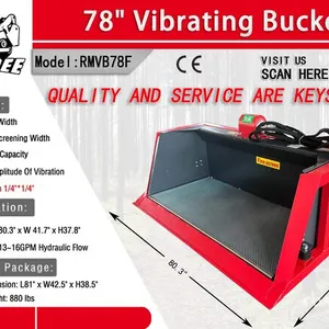 2026 Raytree RMVB78F 70 in Skid Steer Screening Bucket (Unused)
