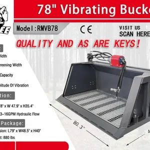 2026 Raytree RMVB78 70 in Skid Steer Screening Bucket (Unused)