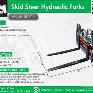 2026 Handy HF2T 48 in Skid Steer Forks (Unused)