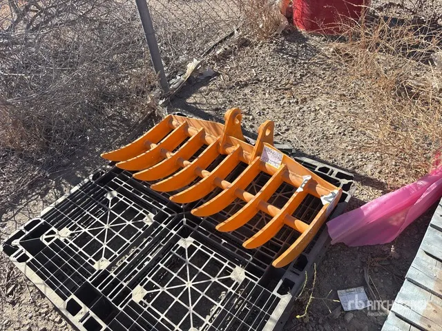 38 in Excavator Rake