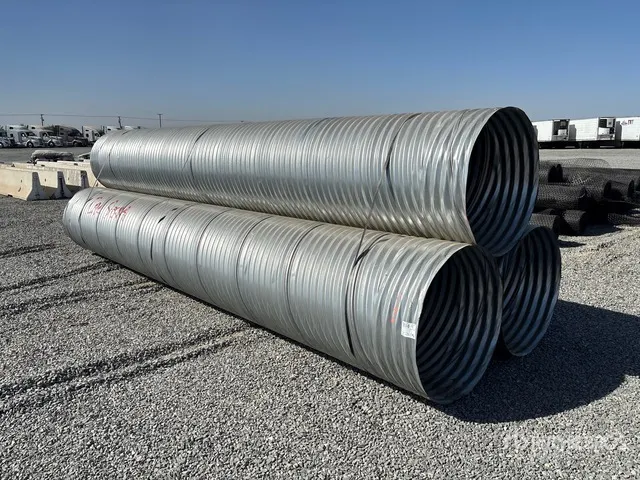 Quantity of (3) 20 Ft Corrugated Pipe