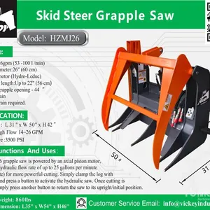 2026 Handy HZMJ26 50 in Skid Steer Grapple Saw (Unused)